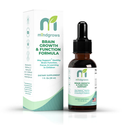 MindGrows® Brain Growth & Function™ with Immunity Plus Liquid Cognitive Support for Kids
