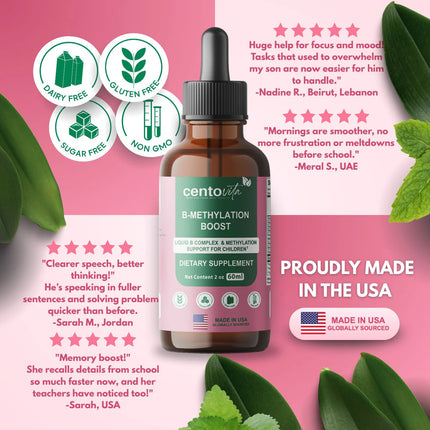 Centovita®: B-Methylation Boost™ Liquid B-Complex and Methylation Support for Kids