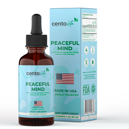 Centovita® Peaceful Minds™ Liquid Calm and Focus Support for Kids